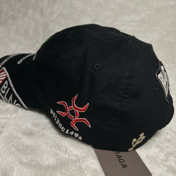 COPY - Balenciaga Black 2.0 Extreme  Logo Cap Rare - Picture 6 of 7